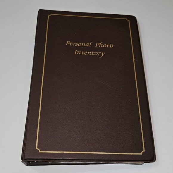 VTG Personal Photo Inventory 3-Ring Album Estate Home Possessions Log NEVER USED - Picture 1 of 16